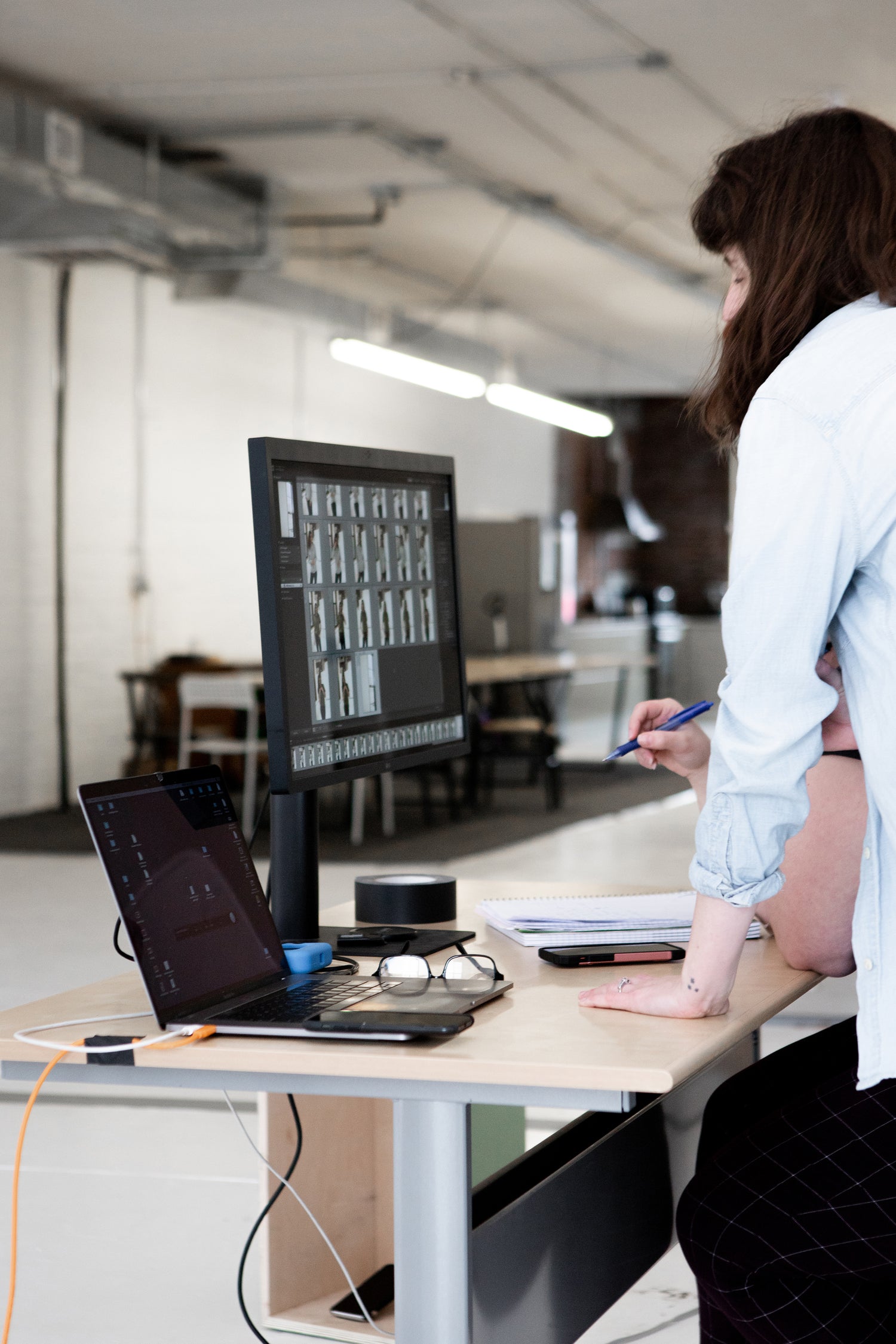Woman working at Computer