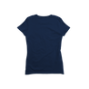 Back Flat Lay of GOEX Ladies Cotton Tee in Navy