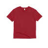 Front Flat Lay of GOEX Unisex and Men's Cotton Tee in Cardinal