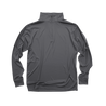 Front Flat Lay of GOEX Unisex and Men's Eco Poly 1/4 Zip in Grey