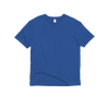 Front Flat Lay of GOEX Unisex and Men's Cotton Tee in Royal