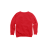 Back Flat Lay of GOEX Youth Fleece Crew in Red
