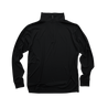 Front Flat Lay of GOEX Unisex and Men's Eco Poly 1/4 Zip in Black