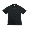 Front Flat Lay of GOEX Unisex and Men's Eco Triblend Polo in Charcoal