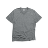Front Flat Lay of GOEX Unisex and Men's Eco Triblend V Neck Tee in Heather Grey