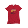 Flat Lay of GOEX Ladies KC Scout Eco Triblend Graphic Tee in Red