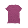 Back Flat Lay of GOEX Ladies Eco Triblend Tee in Berry