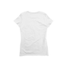 Back Flat Lay of GOEX Ladies Cotton V Neck in White