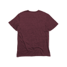 Back Flat Lay of GOEX Unisex and Men's Eco Triblend Tee in Wine