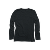 Back Flat Lay of GOEX Ladies Long Sleeve Eco Triblend Tee in Charcoal