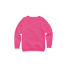 Back Flat Lay of GOEX Youth Fleece Crew in Neon Pink