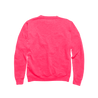Back Flat Lay of GOEX Unisex and Men's Fleece Crew in Neon Pink