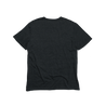 Back Flat Lay of GOEX Unisex and Men's Eco Triblend V Neck Tee in Charcoal