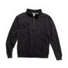 Front Flat Lay of GOEX Unisex and Men's Fleece 1/4 Zip in Black
