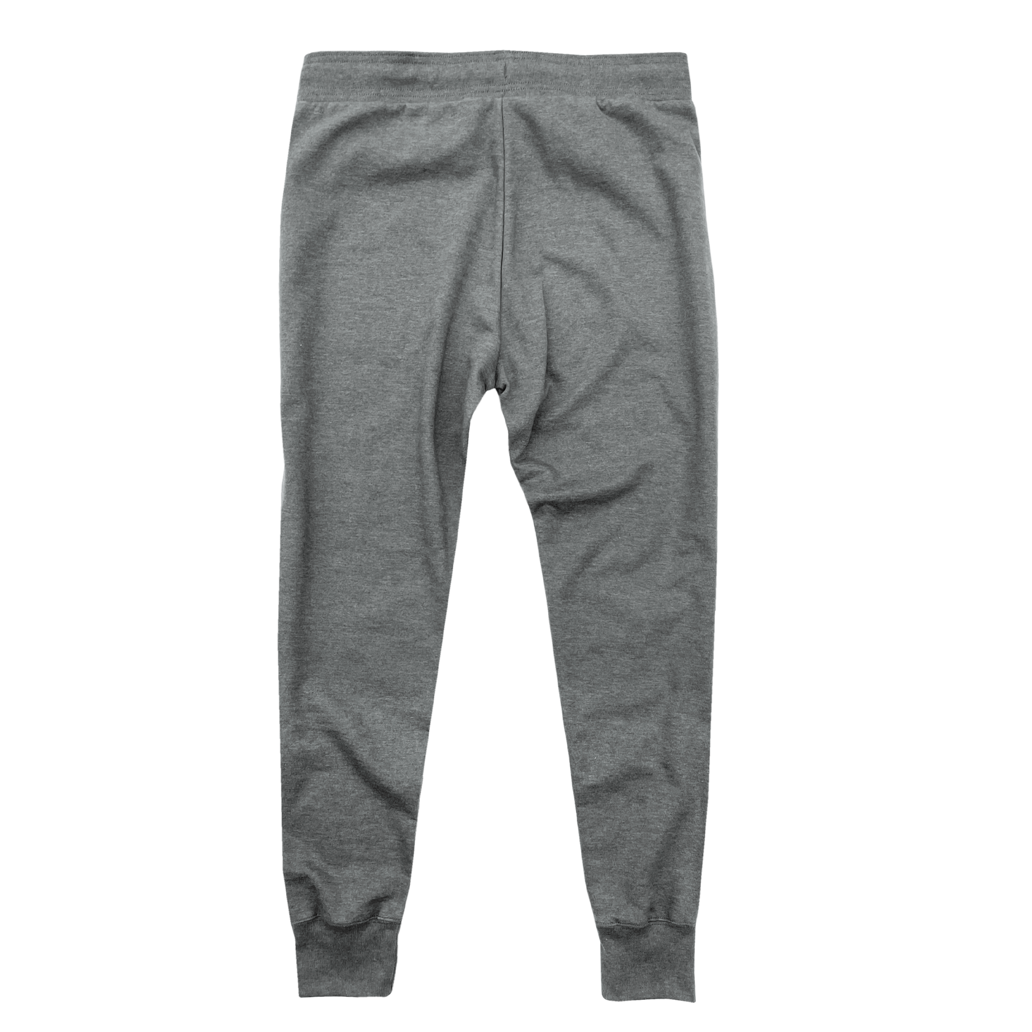 Back Flat Lay GOEX Unisex and Men's Fleece Jogger in Heather Grey