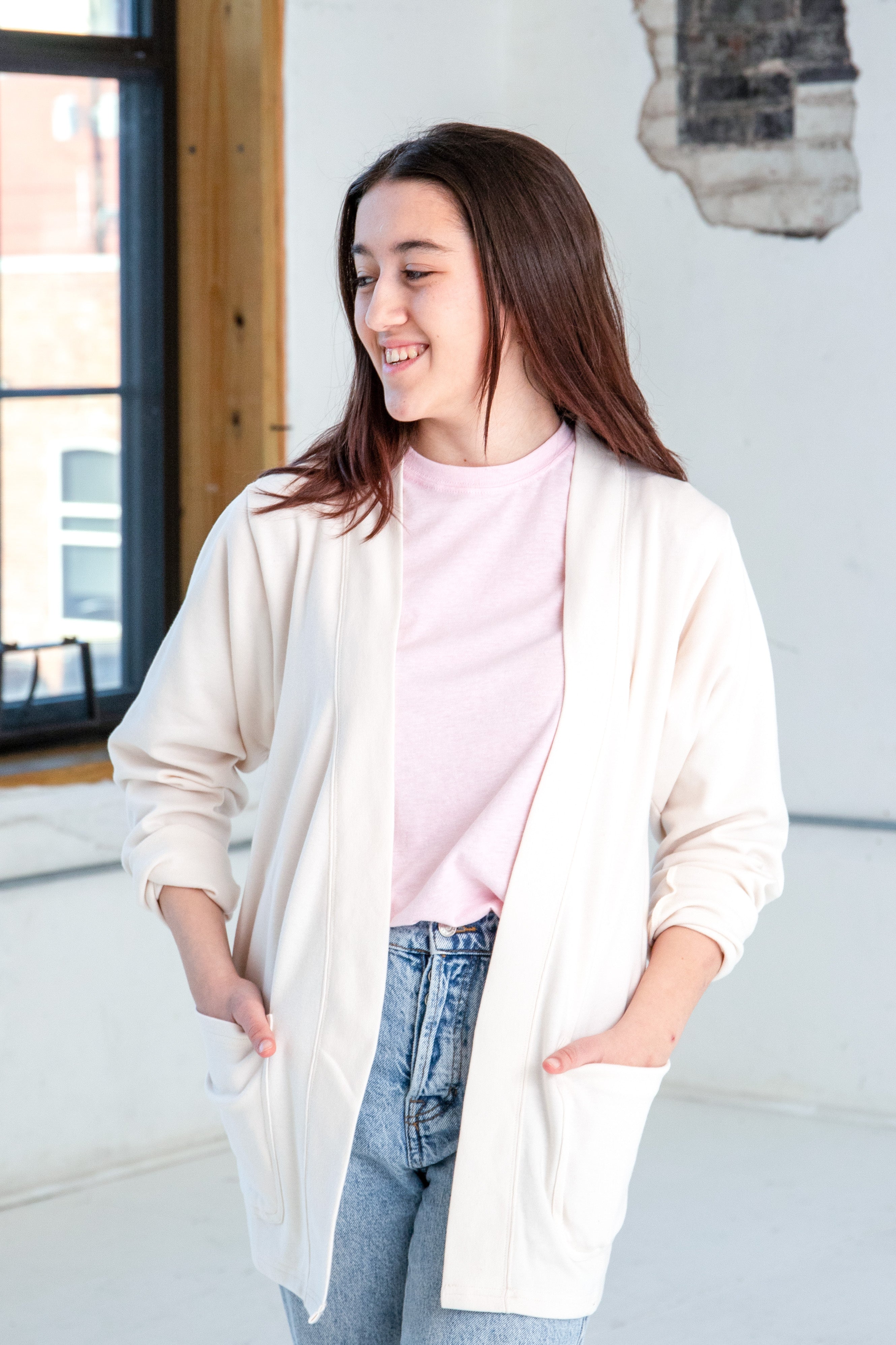 Fleece Rib Cardigan