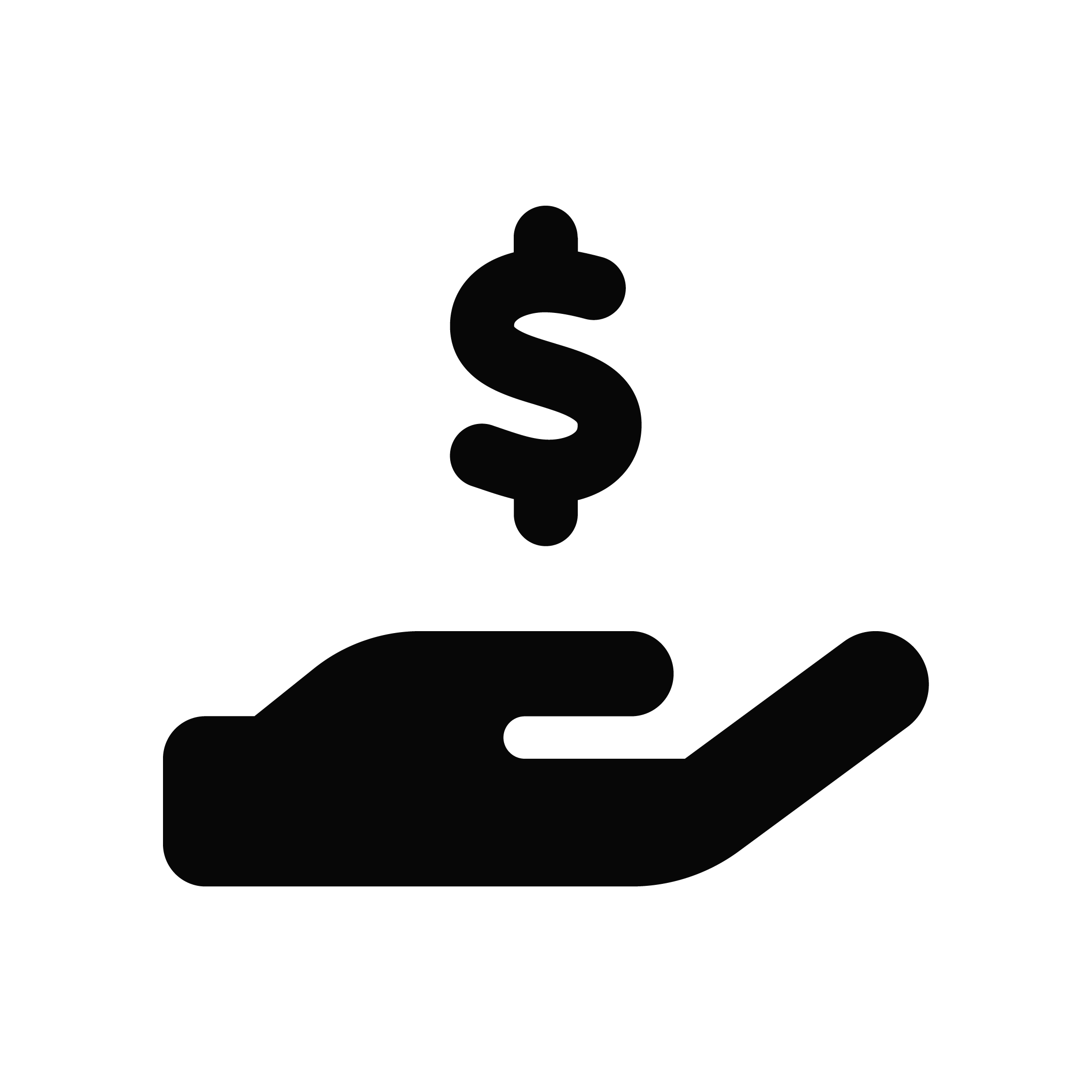 Hand holding a dollar sign