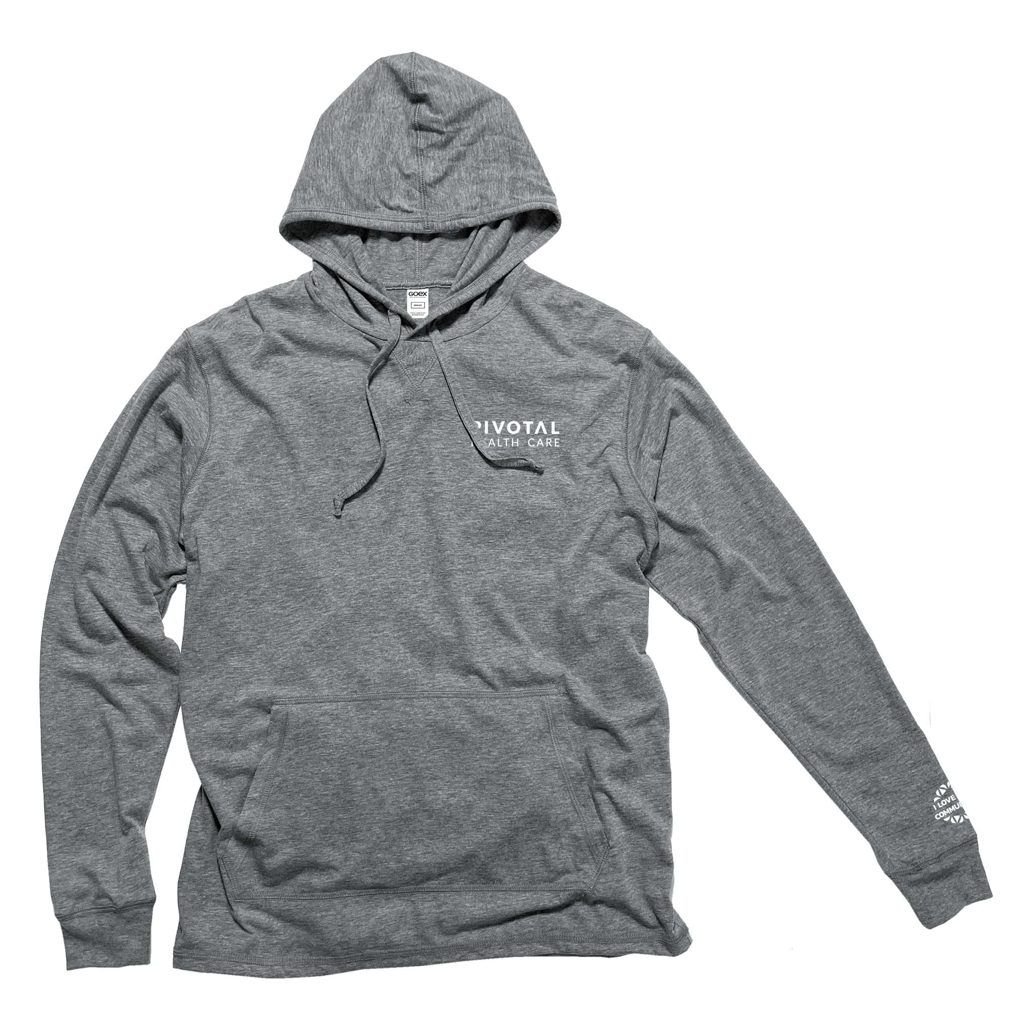 Pivotal Health Care Unisex Heather Grey Hooded Tee
