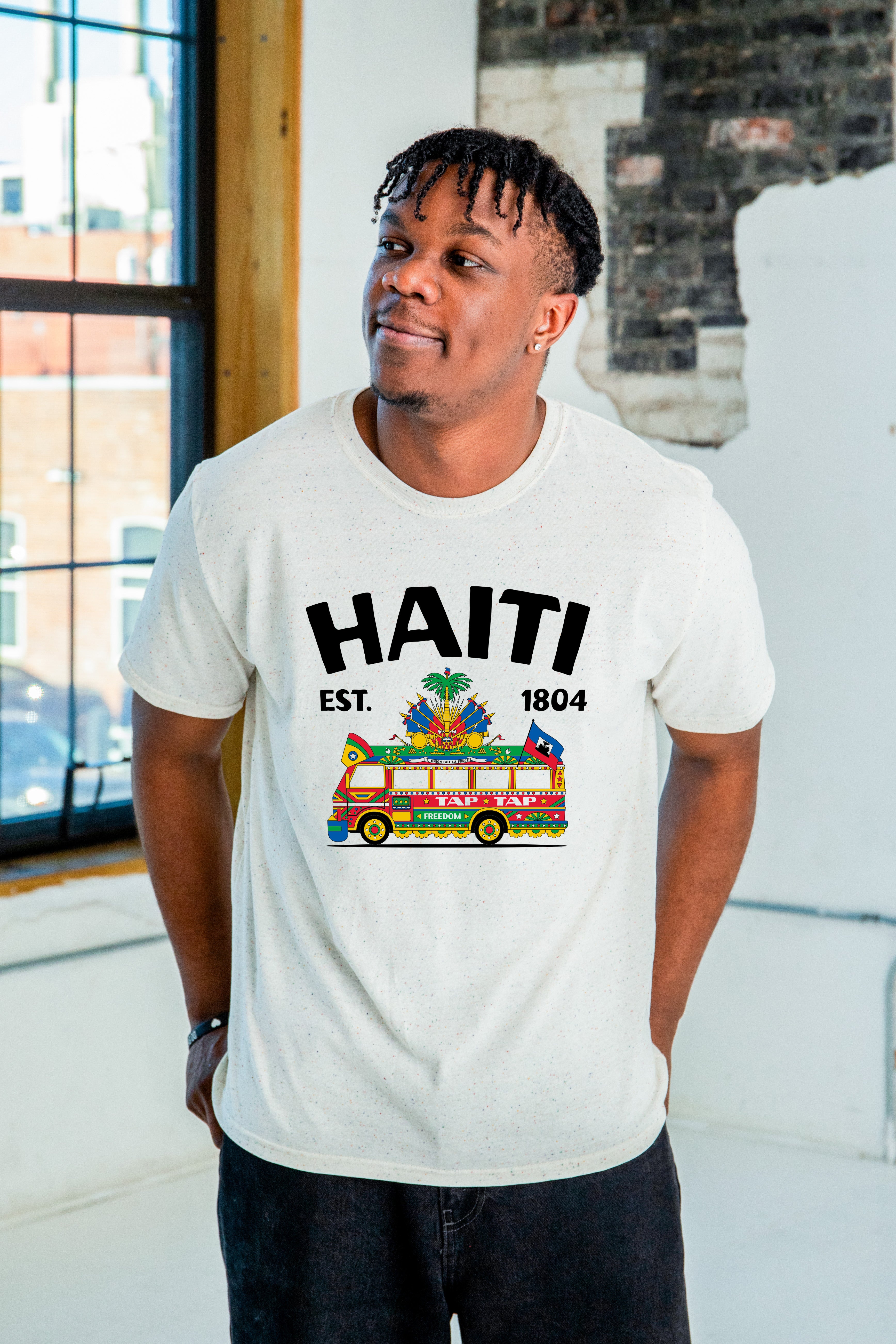 Haiti Tap Tap Unisex Eco Cotton Tee