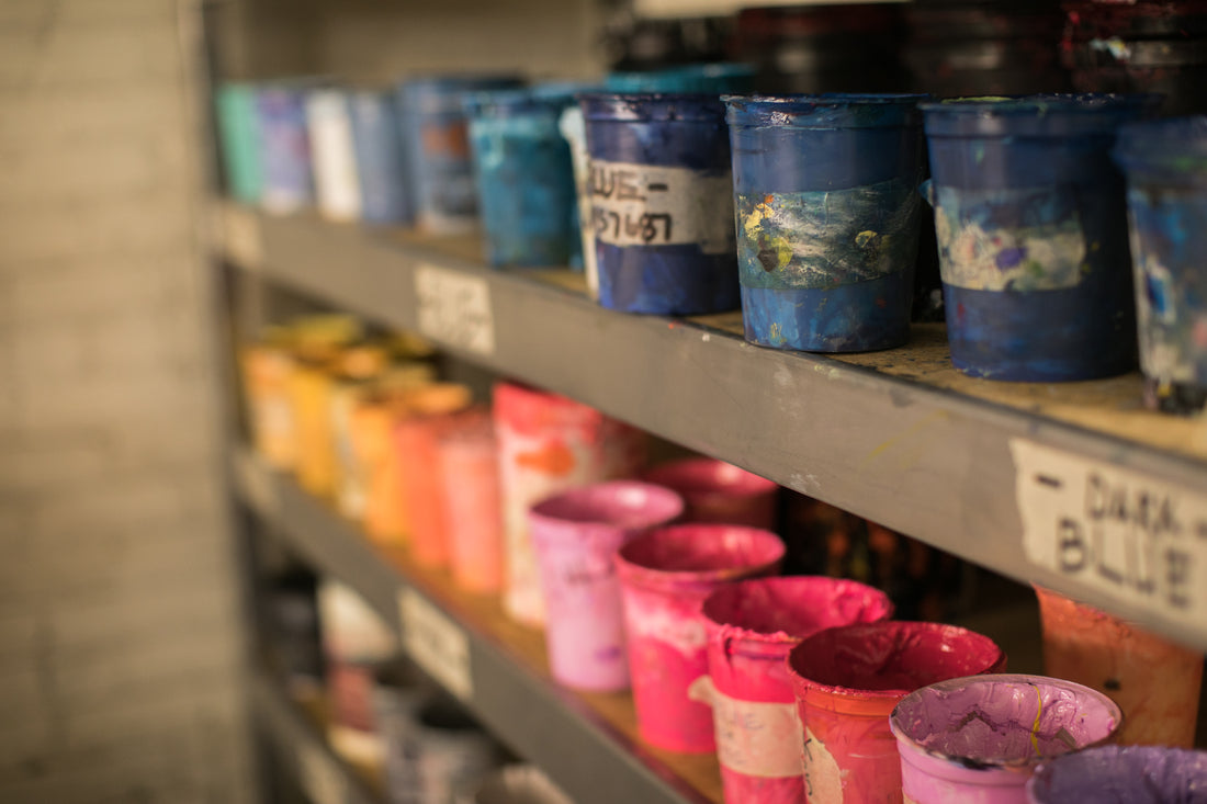 Screen Printing Inks on Shelves