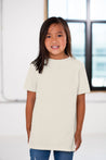 Girl Model wearing GOEX Youth Eco Cotton Tee in Ivory