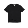 Front Flat Lay of GOEX Unisex and Men's Cotton Tee in Black
