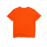 Back Flat Lay of GOEX Unisex and Men's Cotton Tee in Orange