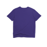 Back Flat Lay of GOEX Unisex and Men's Cotton Tee in Purple