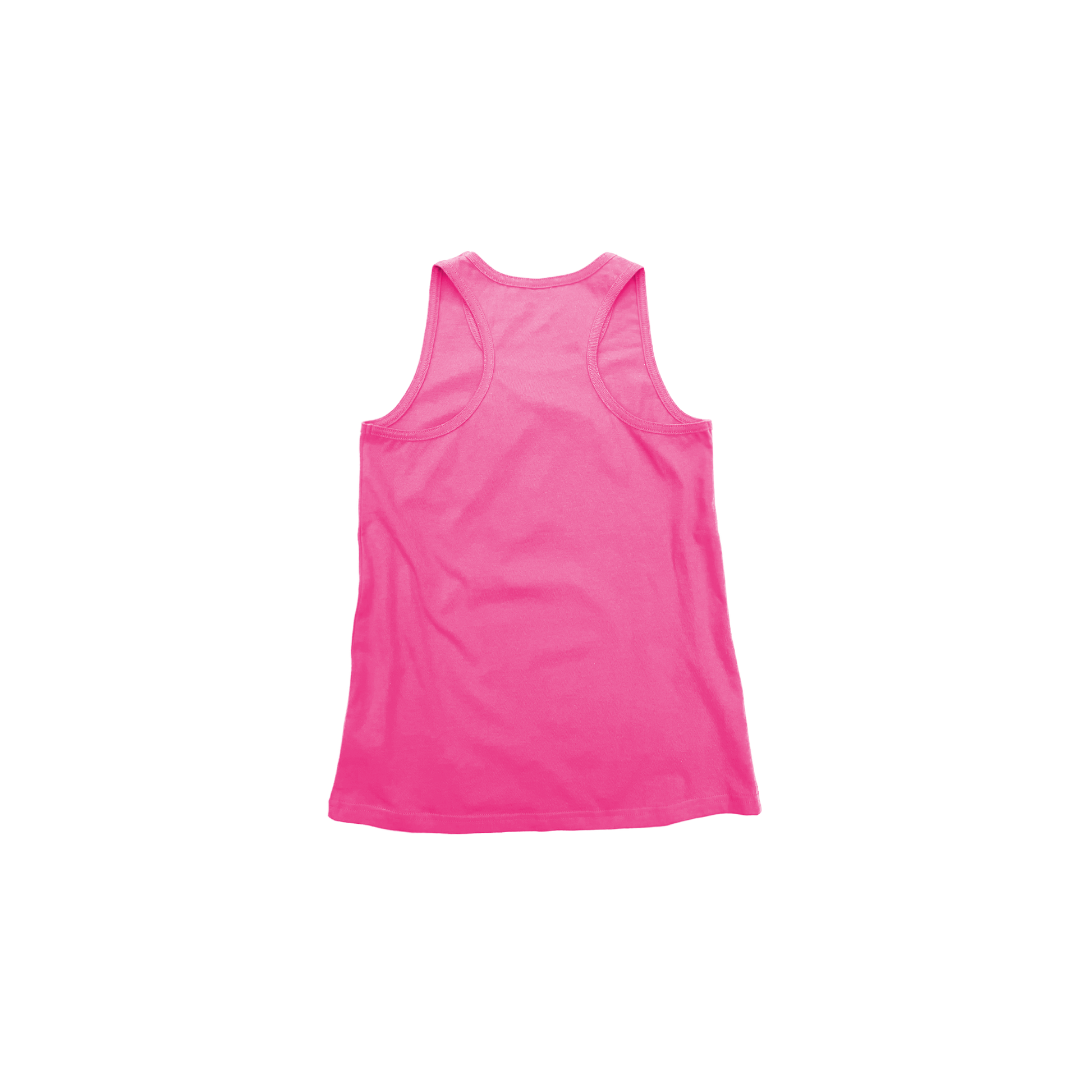 Back Flat Lay of GOEX Youth Cotton Tank in Bubblegum