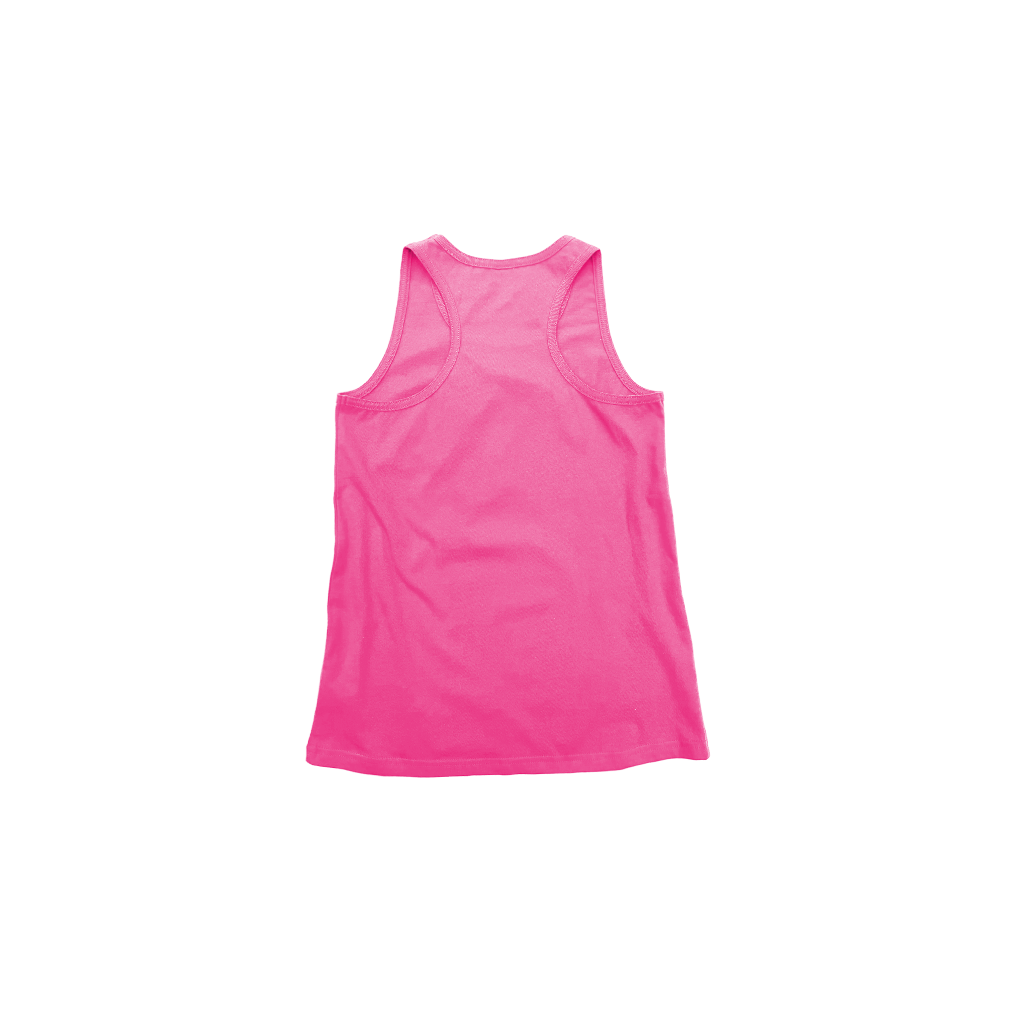 Back Flat Lay of GOEX Youth Cotton Tank in Bubblegum