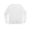 Back Flat Lay of GOEX Unisex and Men's Premium Cotton LS Tee in White