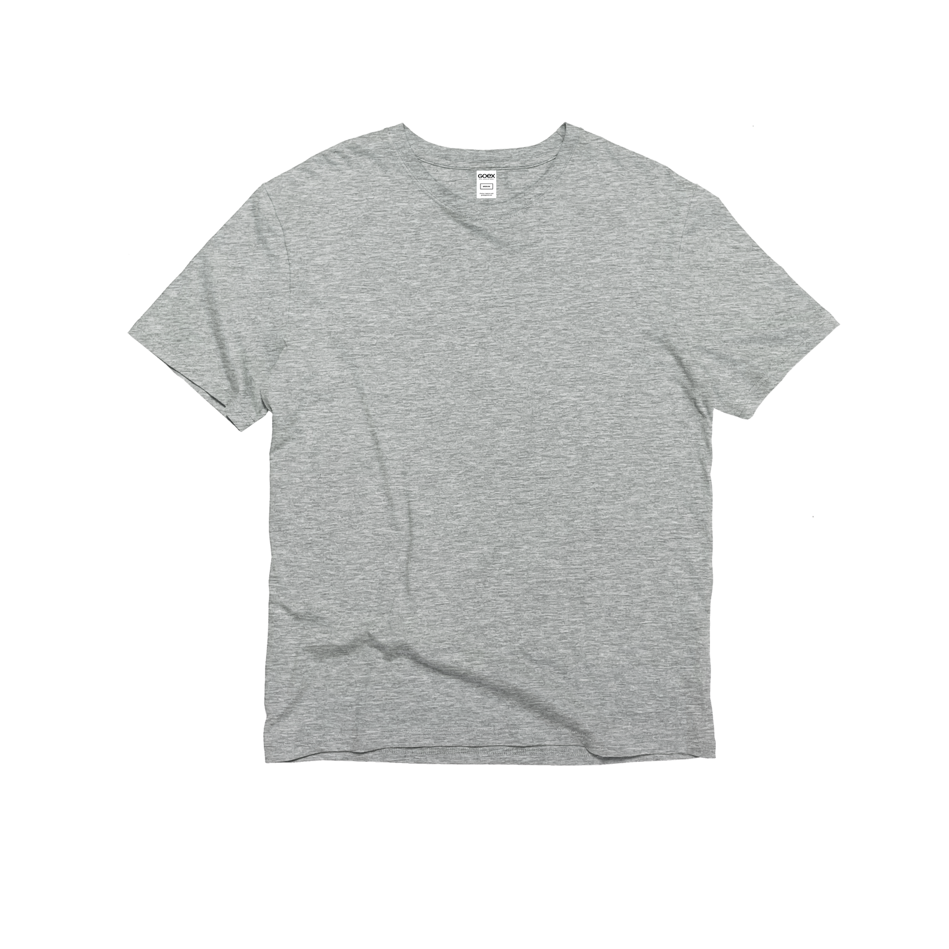 Front Flat Lay of GOEX Unisex and Men's Standard Cotton Tee in Oxford