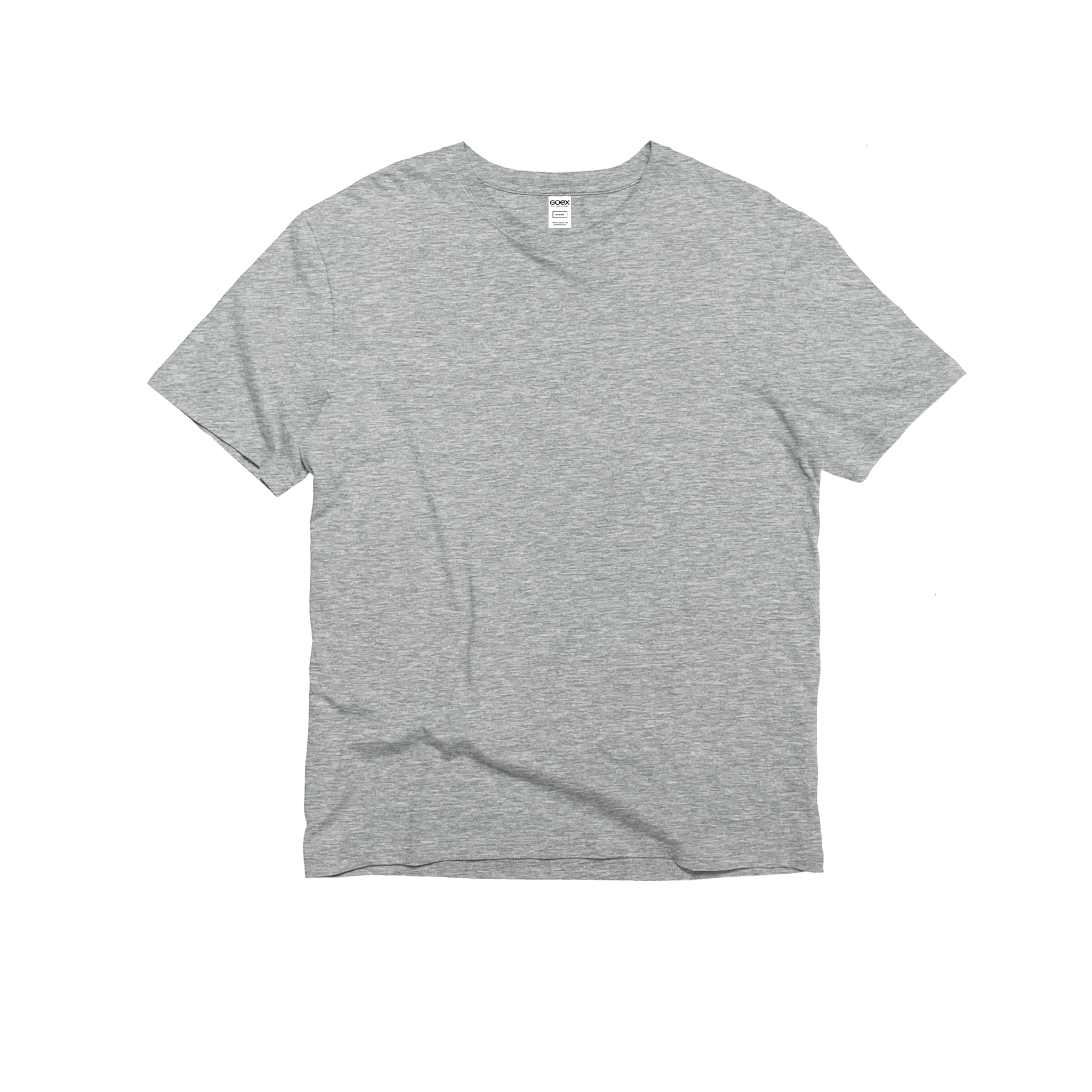 Front Flat Lay of GOEX Unisex and Men's Standard Cotton Tee in Oxford