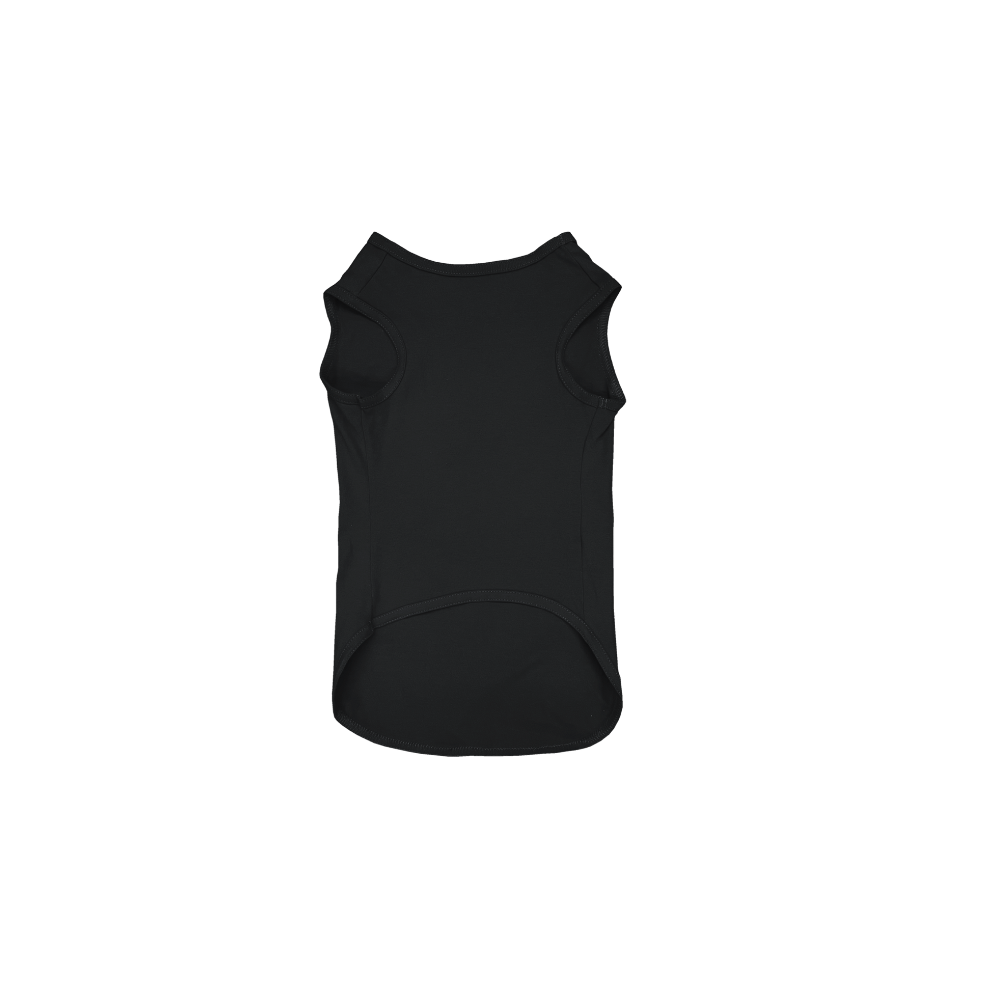 Front Flat Lay of GOEX Premium Cotton Dog Tank in Black