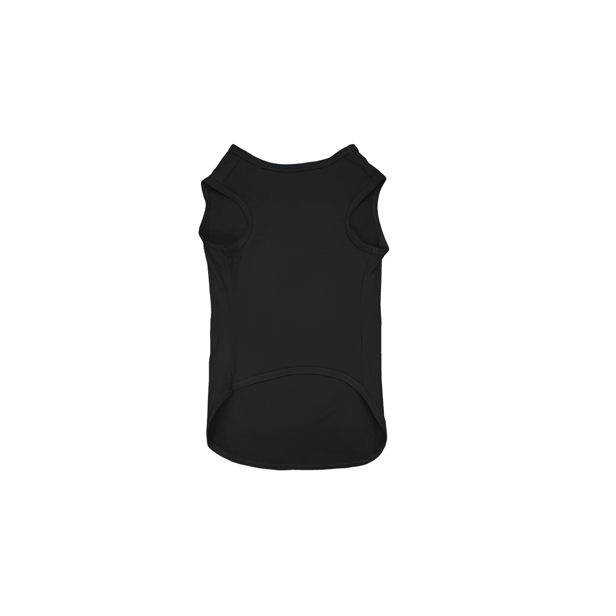 Front Flat Lay of GOEX Premium Cotton Dog Tank in Black