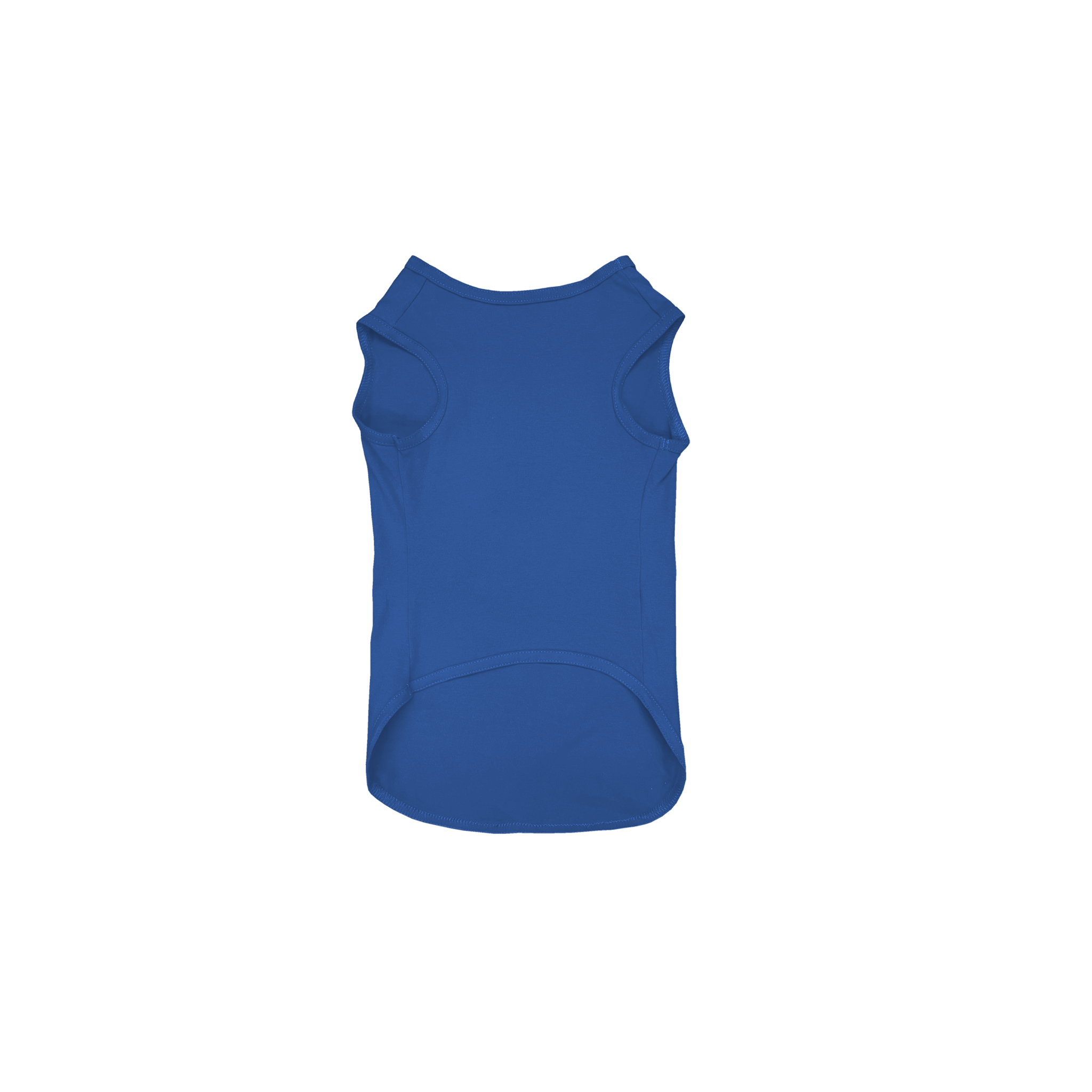 Front Flat Lay of GOEX Premium Cotton Dog Tank in Royal