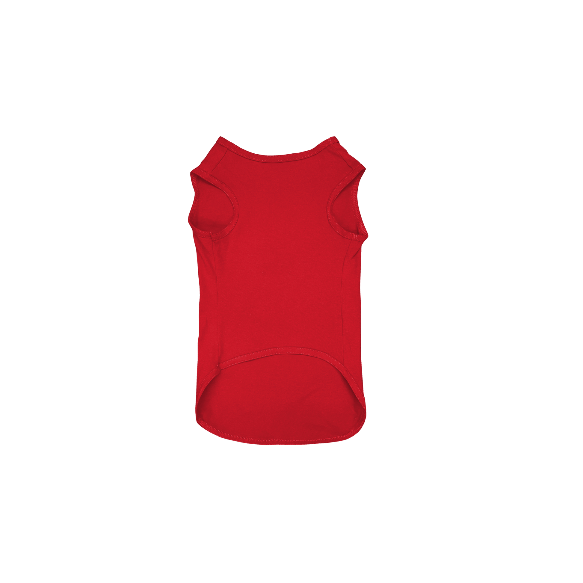 Front Flat Lay of GOEX Premium Cotton Dog Tank in Red