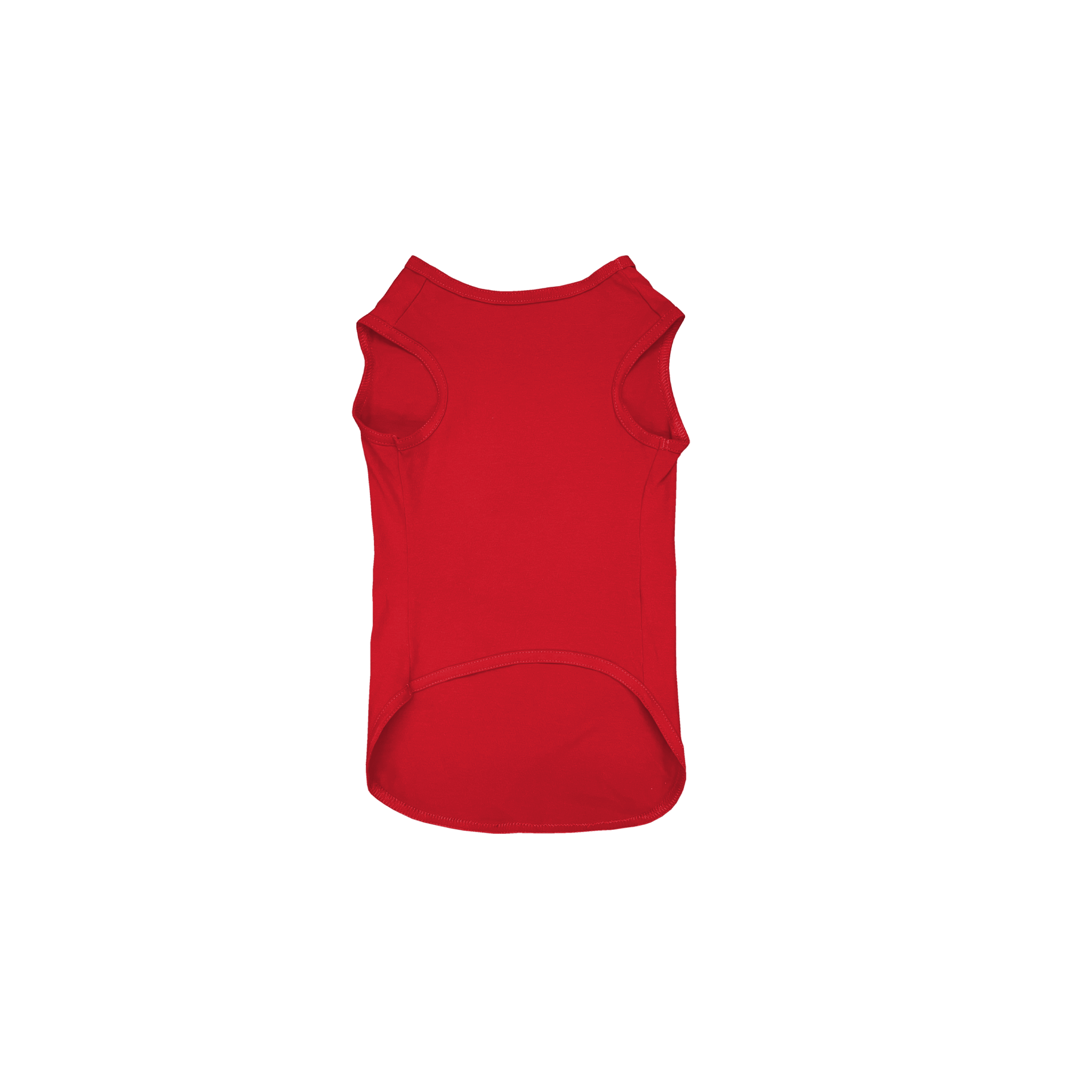 Front Flat Lay of GOEX Premium Cotton Dog Tank in Red
