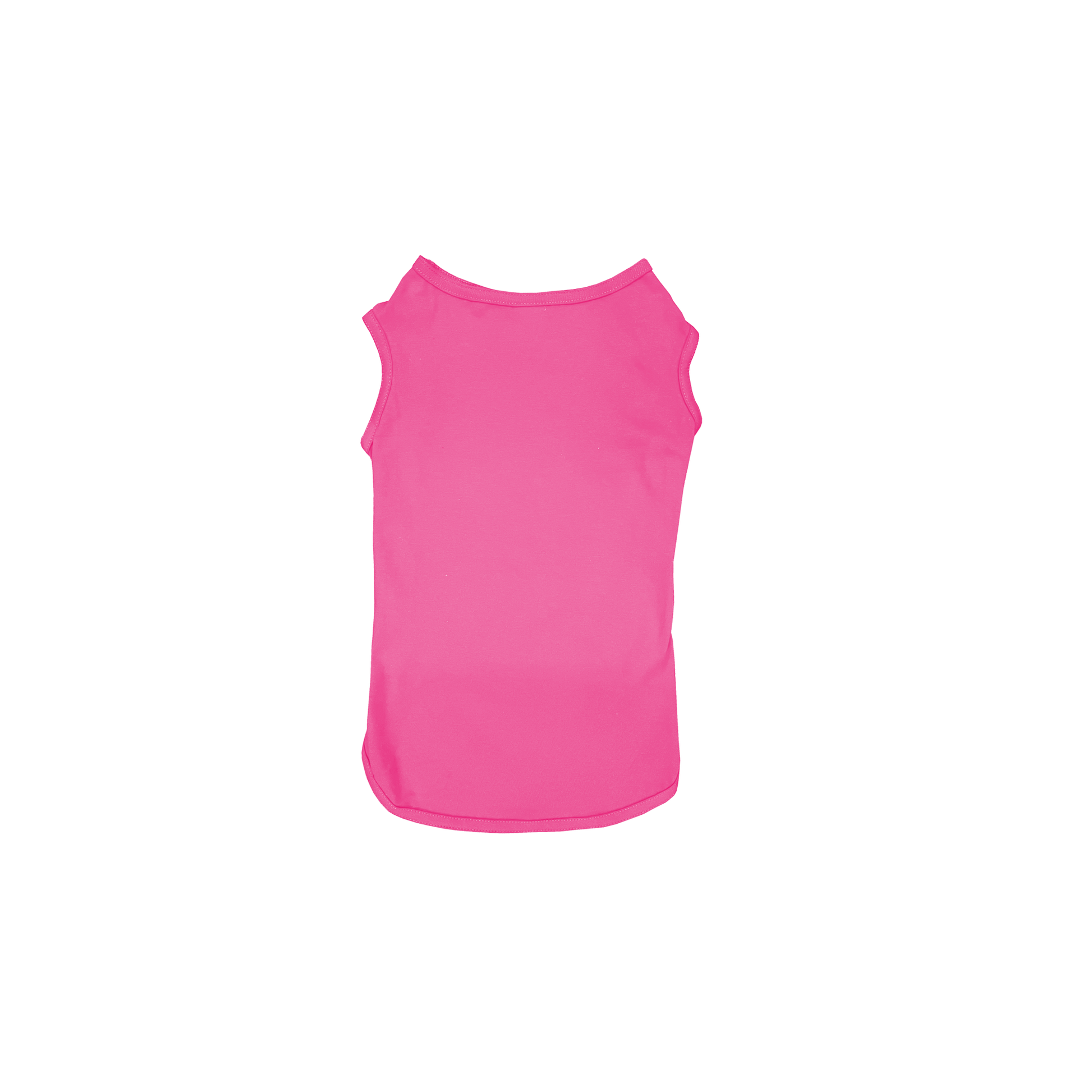 Back Flat Lay of GOEX Premium Cotton Dog Tank in Bubblegum