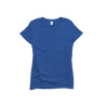 Front Flat Lay of GOEX Ladies Cotton Tee in Royal