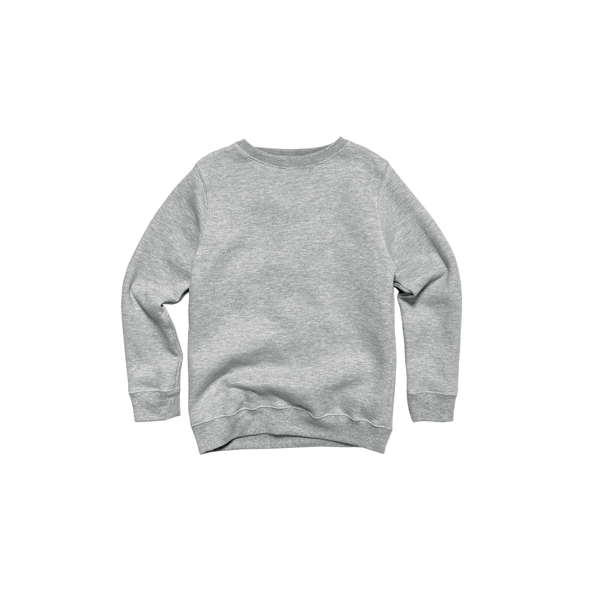 Front Flat Lay of GOEX Youth Fleece Crew in Oxford