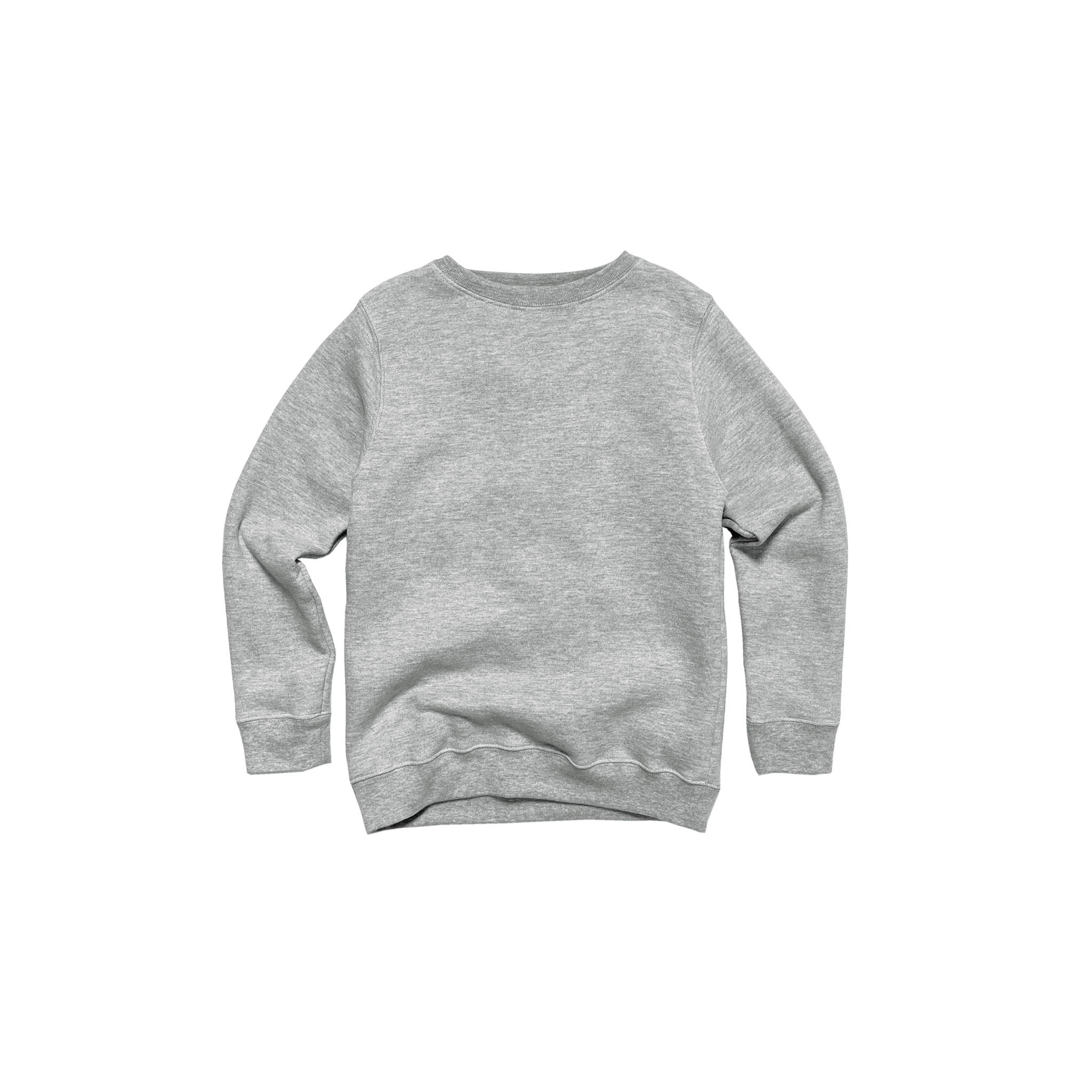 Front Flat Lay of GOEX Youth Fleece Crew in Oxford