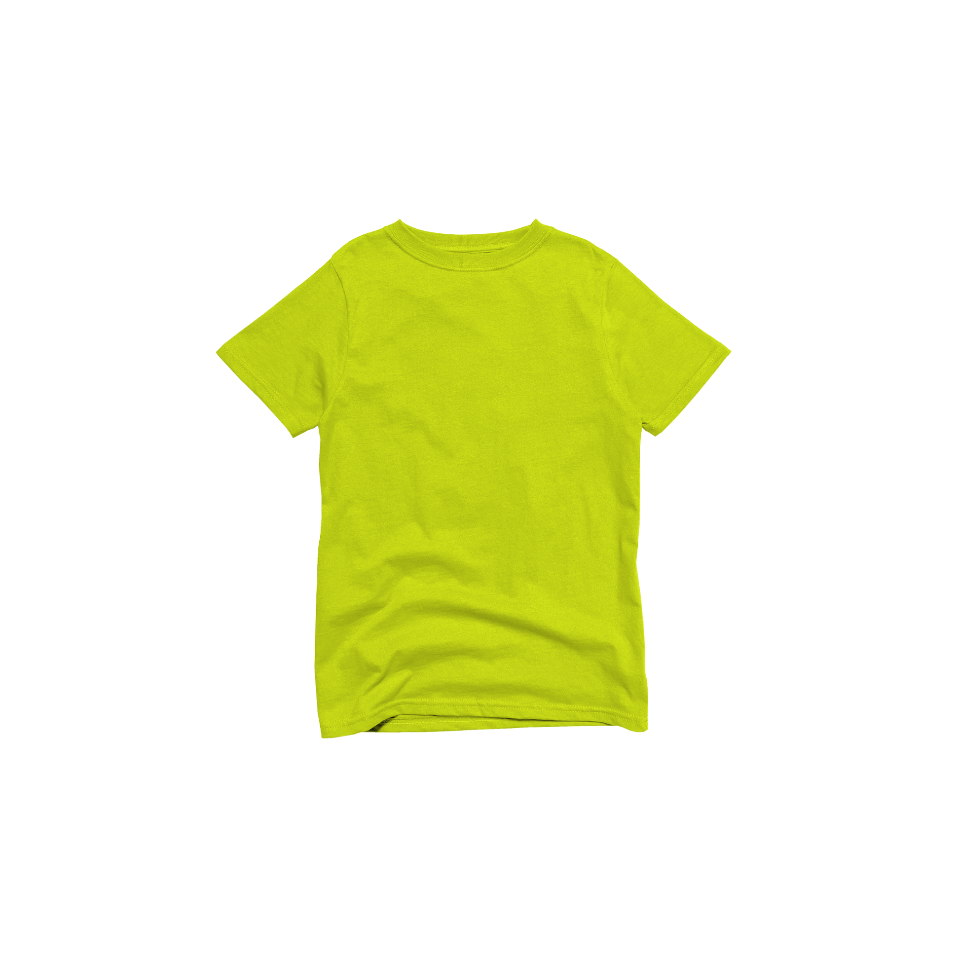 Front Flat Lay of GOEX Youth Standard Cotton Tee in Atomic Green