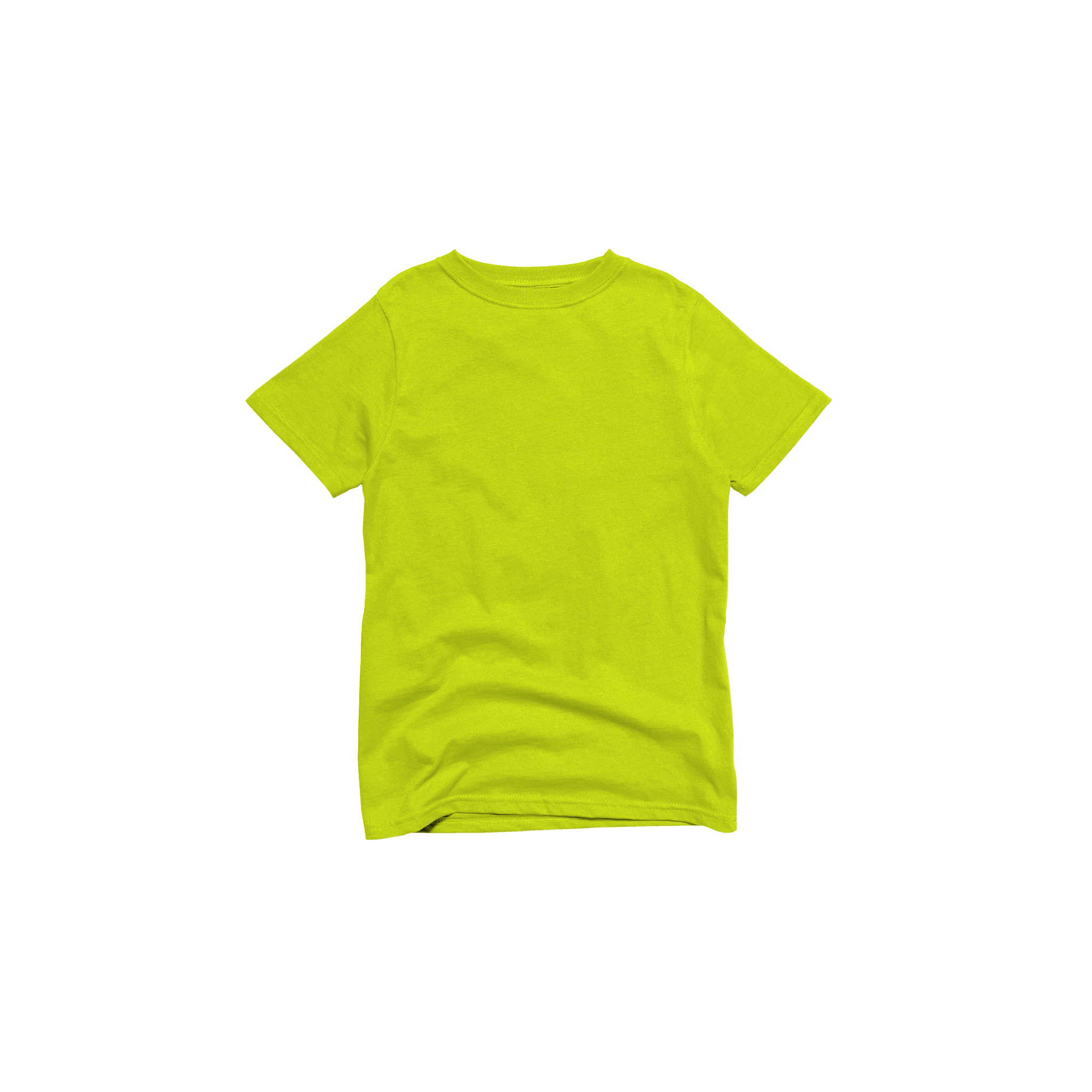 Front Flat Lay of GOEX Youth Standard Cotton Tee in Atomic Green