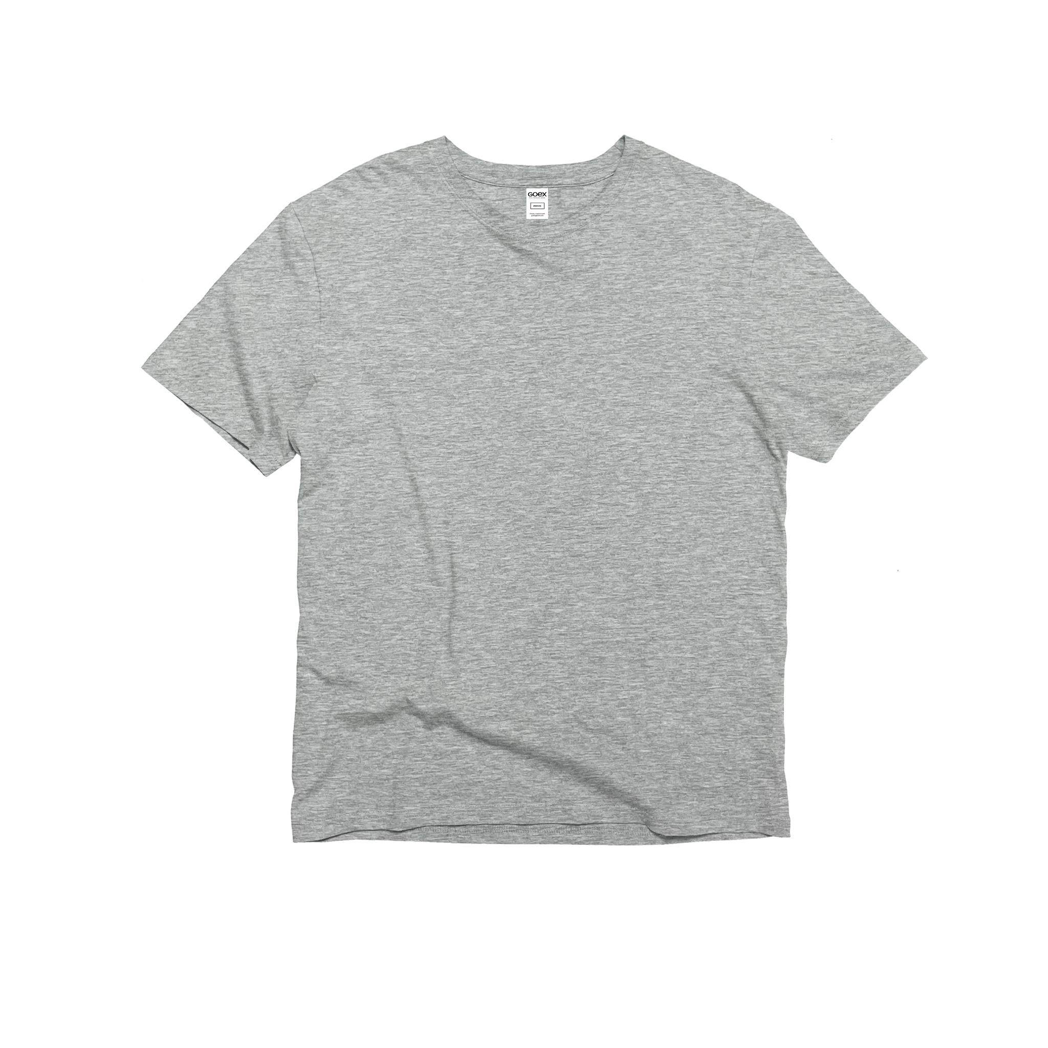 Front Flat Lay of GOEX Unisex and Men's Cotton Tee in Oxford