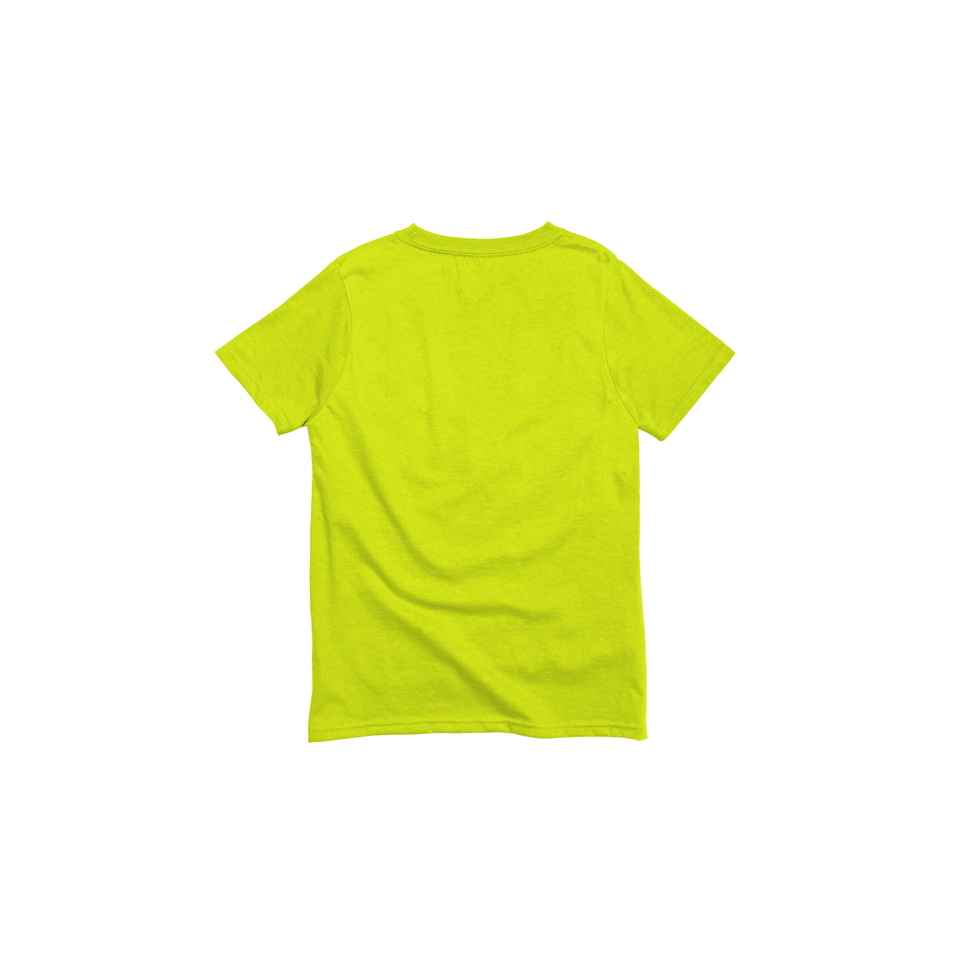 Back Flat Lay of GOEX Youth Standard Cotton Tee in Atomic Green
