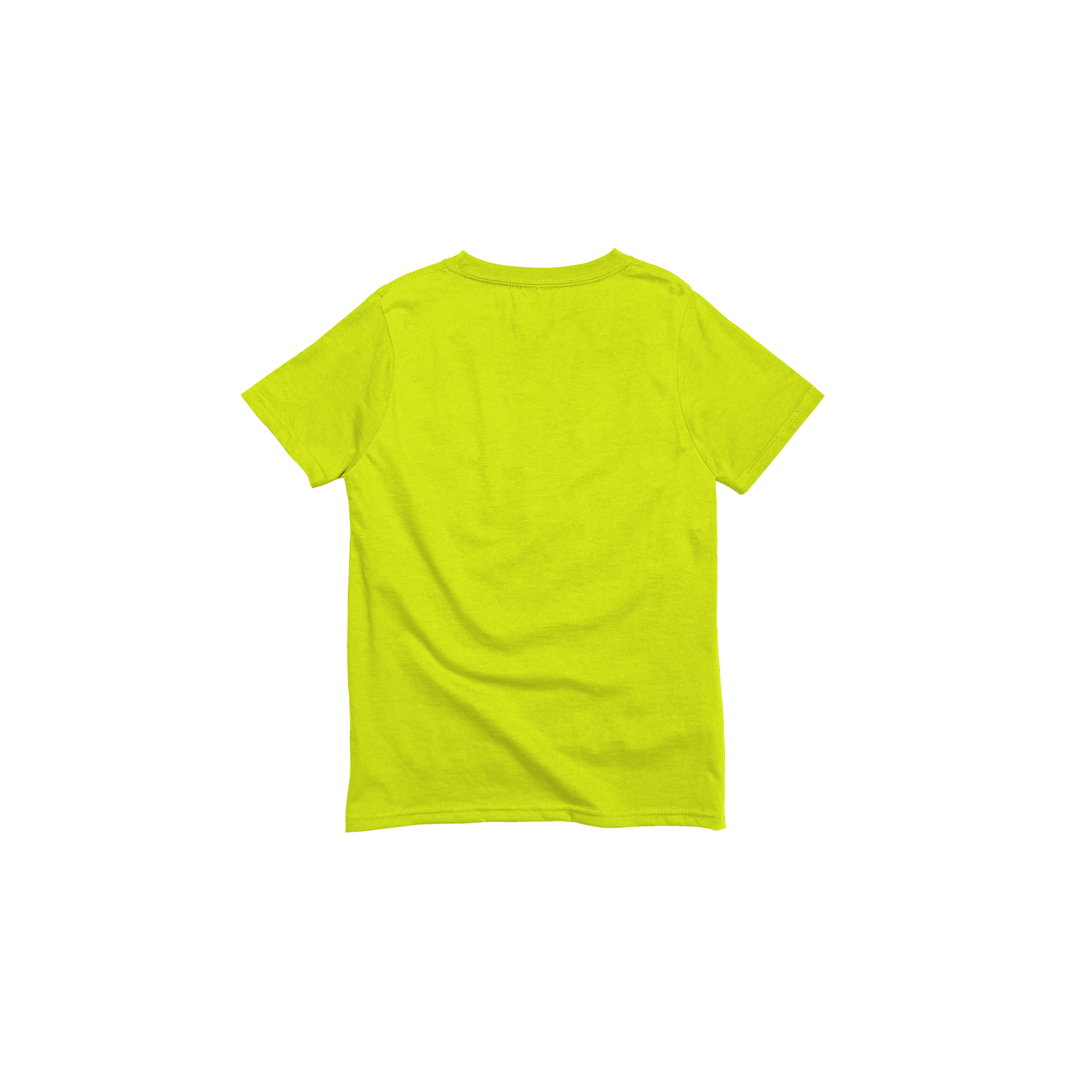 Back Flat Lay of GOEX Youth Standard Cotton Tee in Atomic Green