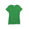 Front Flat Lay of GOEX Ladies Cotton Tee in Kelly Green