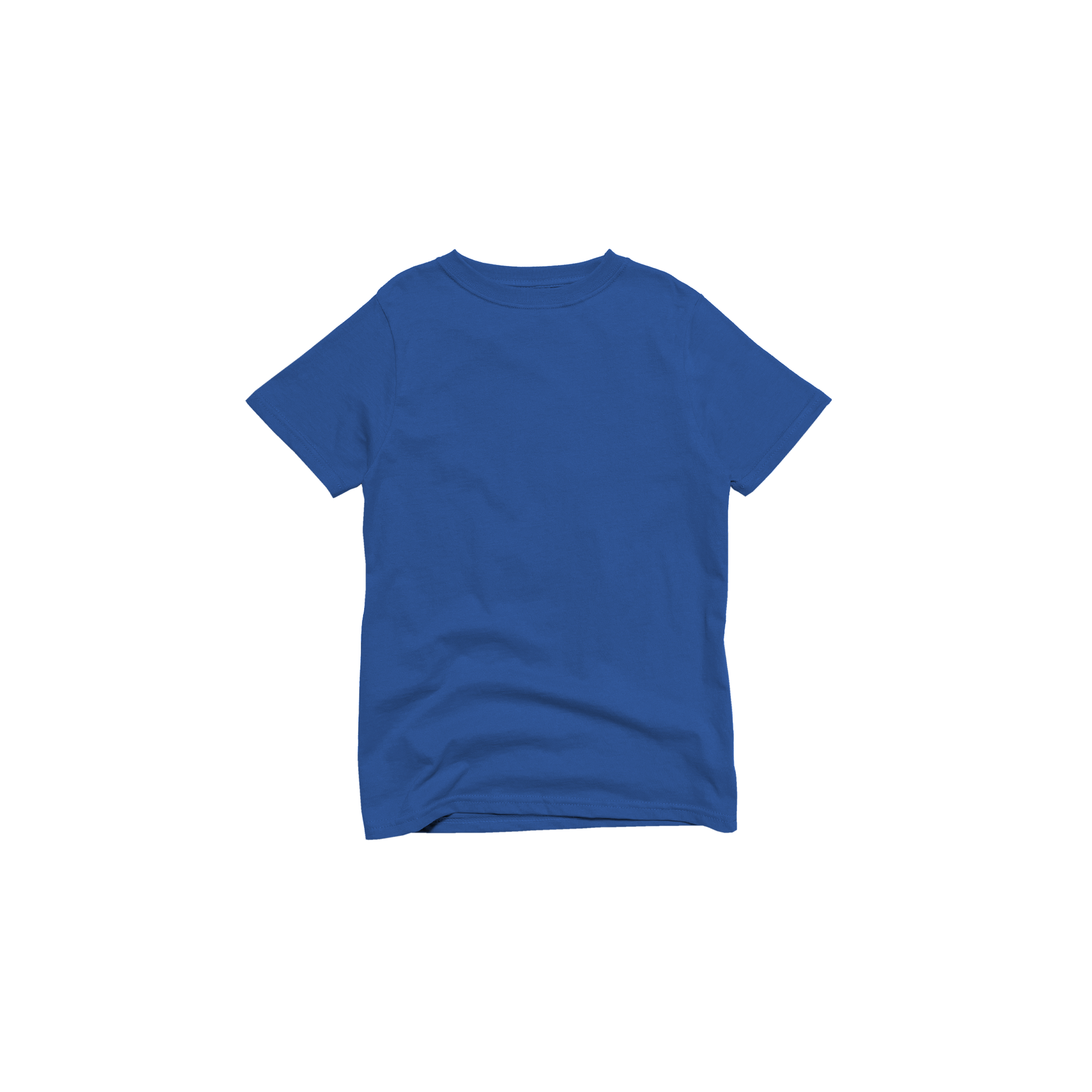 Front Flat Lay of GOEX Youth Cotton Tee in Royal