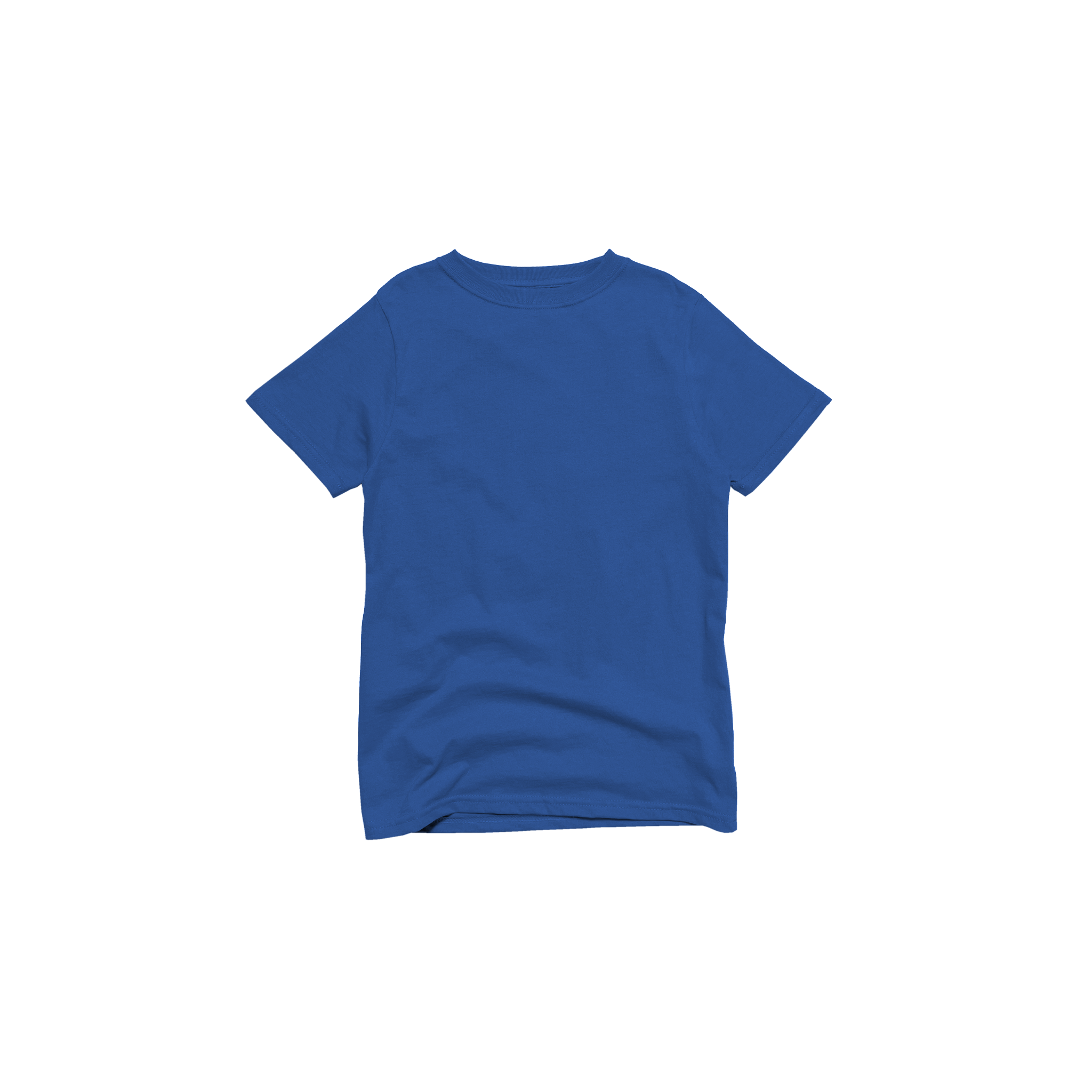Front Flat Lay of GOEX Youth Cotton Tee in Royal